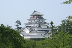 会津若松城遠景