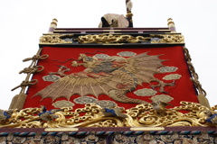 天照大神山車の脇の装飾