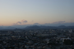 県庁から見た日光連山