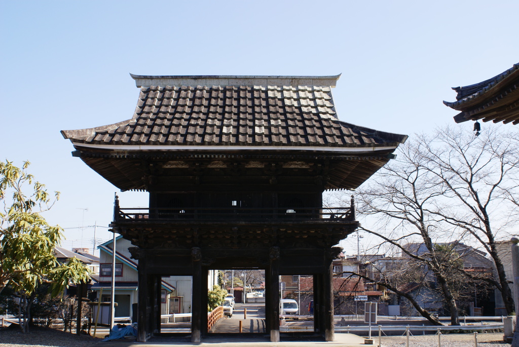 海潮寺山門　裏側