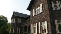 旧古河邸　背面のアップ