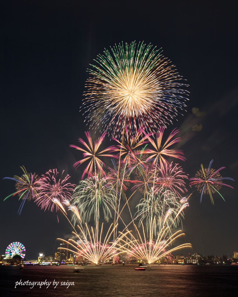 名港水上芸術花火2022 その２