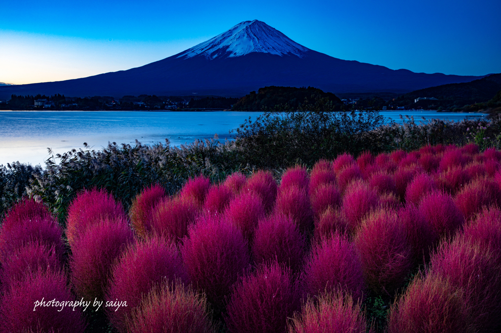 夜明の紅
