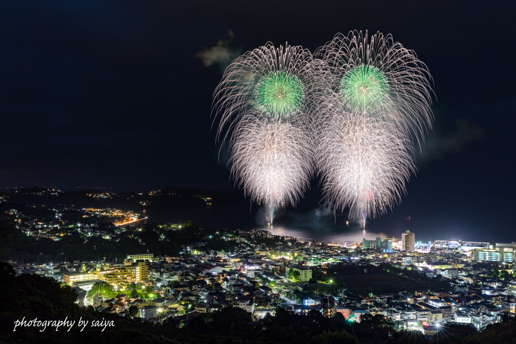 湯河原温泉海上花火3