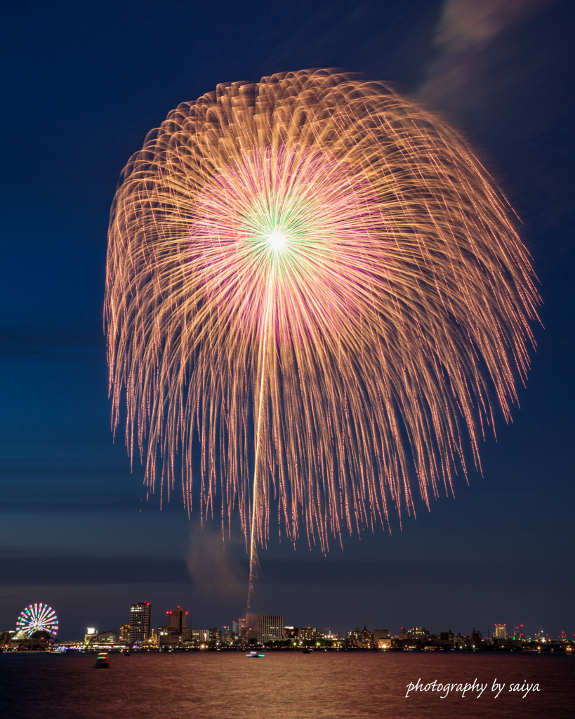 名港水上芸術花火2022 その１