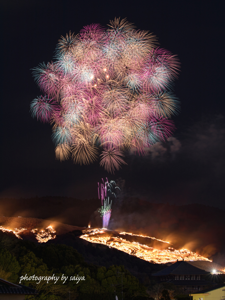 若草山焼き花火2025 その１