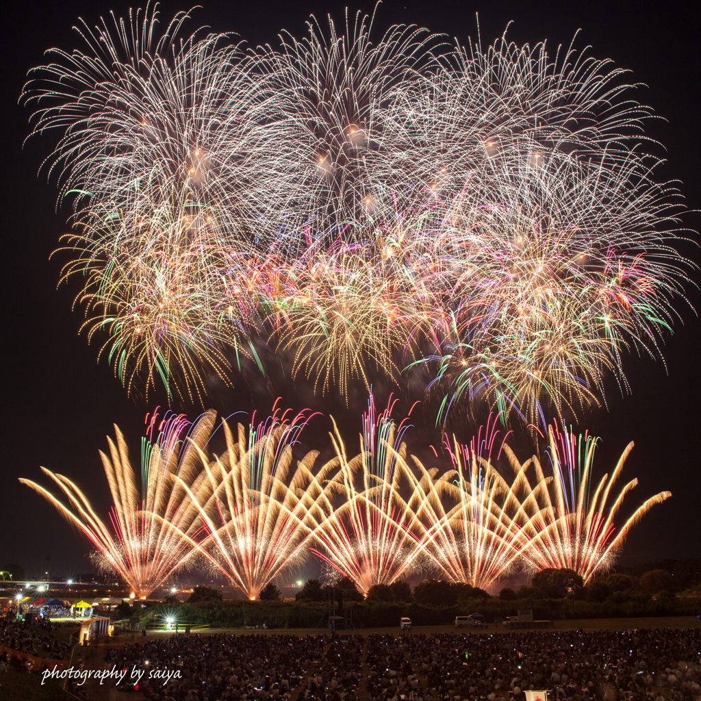 常総きぬ川花火 2019-1