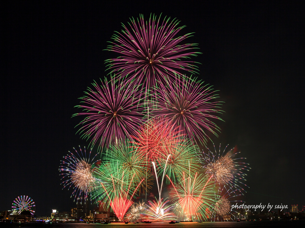 名港水上芸術花火2022 その８