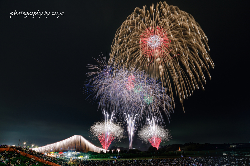 常総きぬ川花火大会2