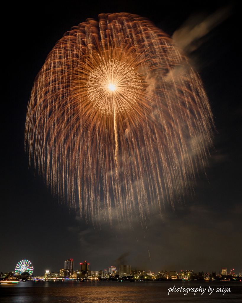 名港水上芸術花火2022 その１０
