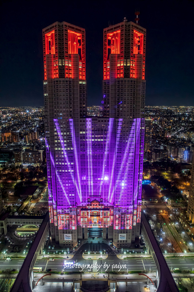 都庁 プロジェクションマッピング その２