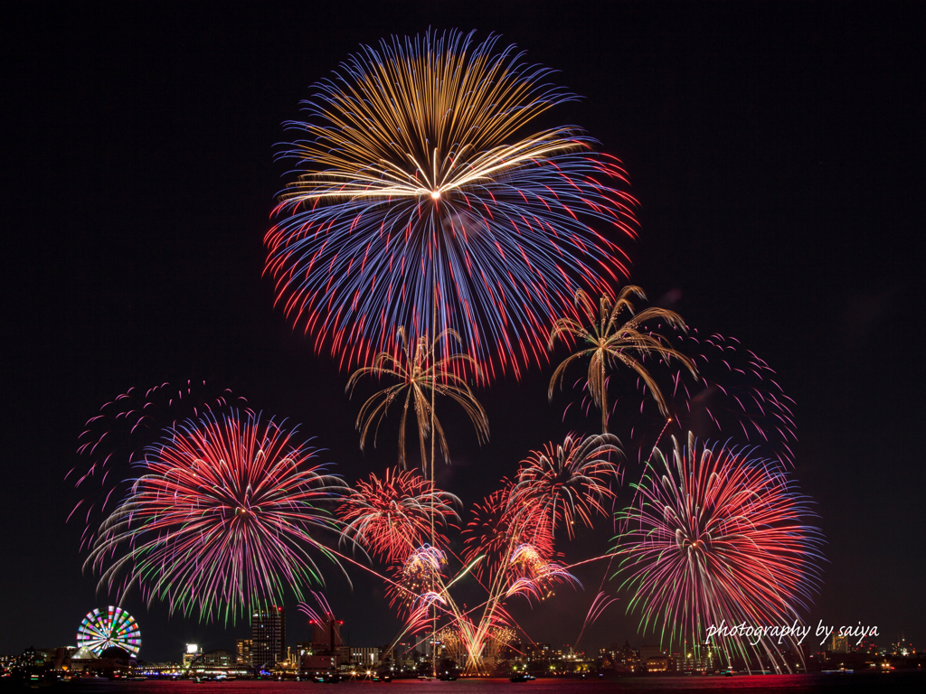 名港水上芸術花火2022 その６