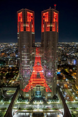 都庁 プロジェクションマッピング その７