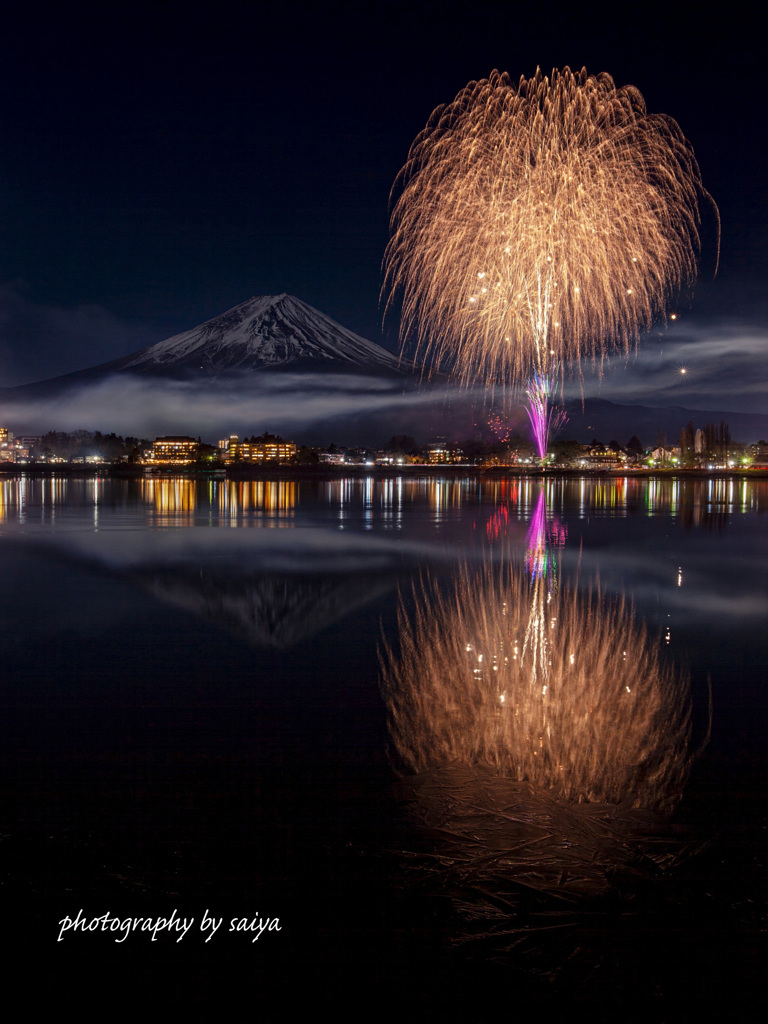 河口湖冬花火2026 その１