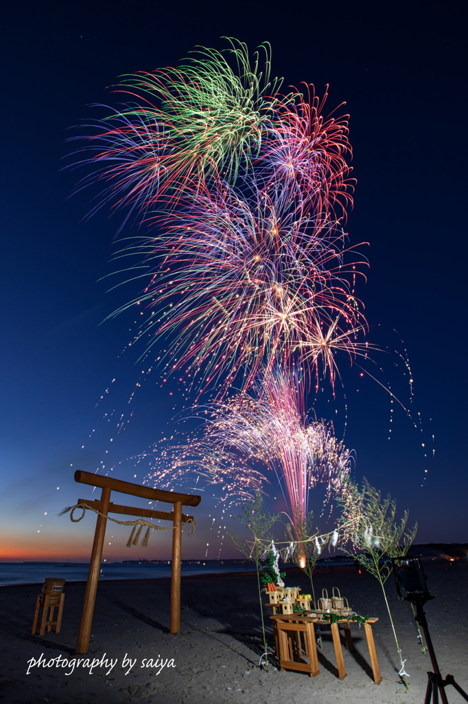 さがらサンビーチ初日の出花火 2020