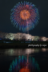 嵐山さくらまつり花火
