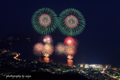 湯河原温泉海上花火1