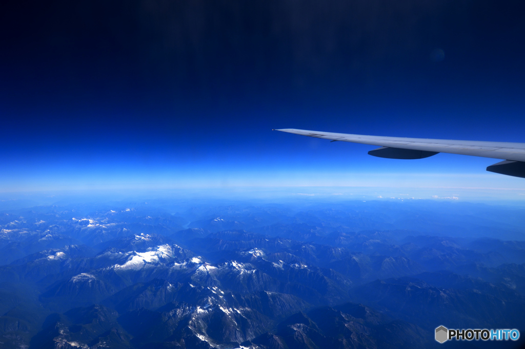 飛行機からの風景-1