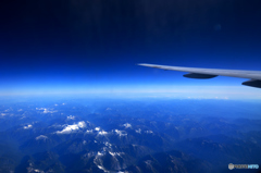 飛行機からの風景-1