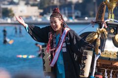 江ノ島　寒中神輿2020