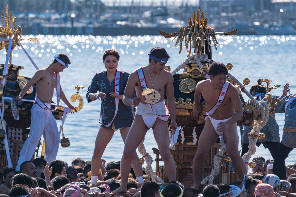 江ノ島　寒中神輿2020