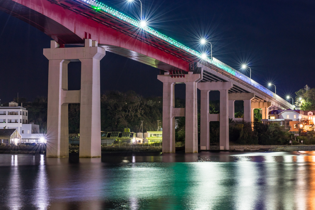 城ヶ島大橋　ライトアップ