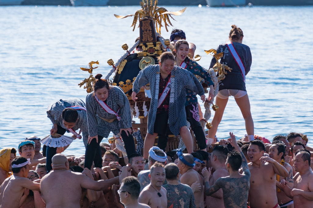 江ノ島　寒中神輿2020