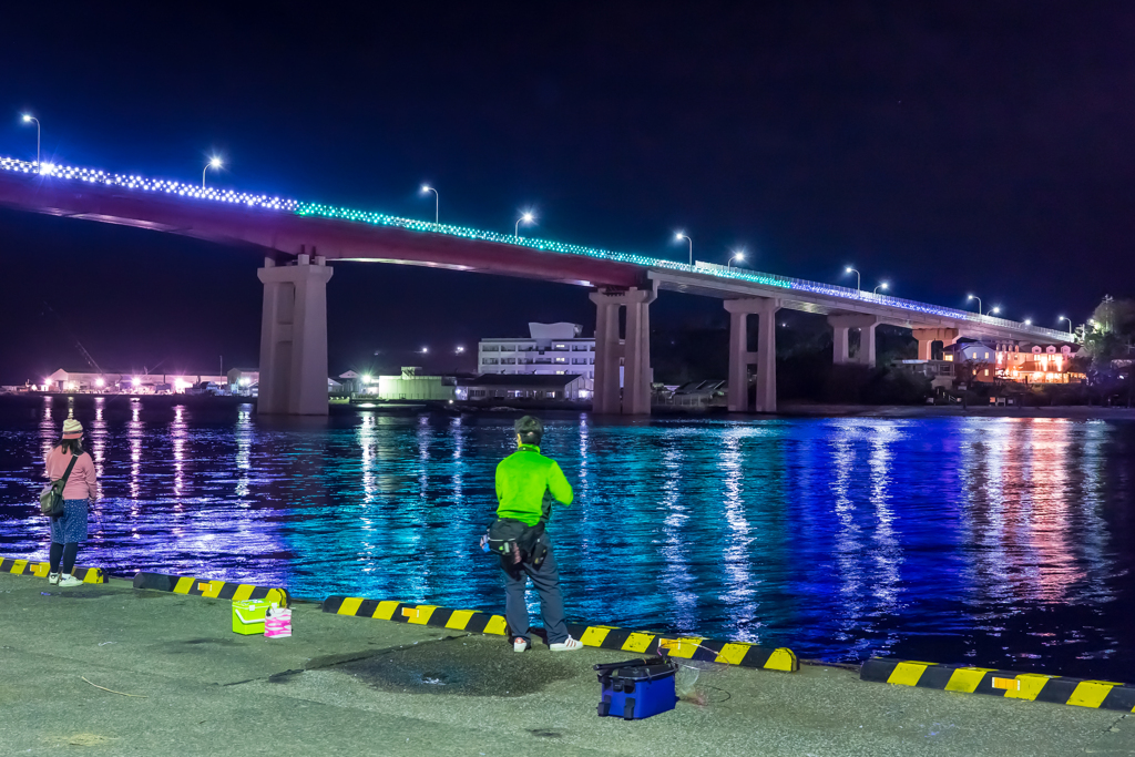 城ヶ島大橋　ライトアップ