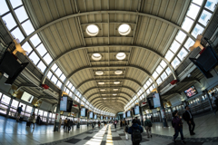 Fisheyeで撮る品川駅