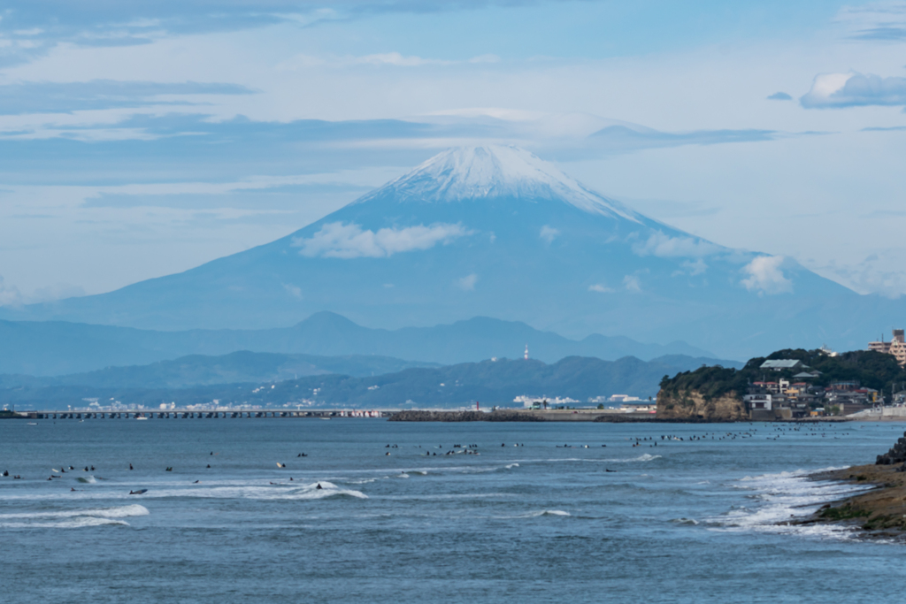 稲村ヶ崎からの富士山