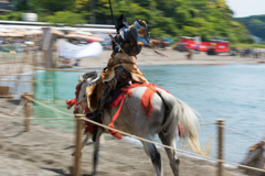 笠懸　流し撮り