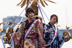 江の島　寒中神輿