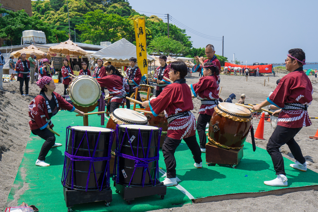道寸祭り　太鼓演技