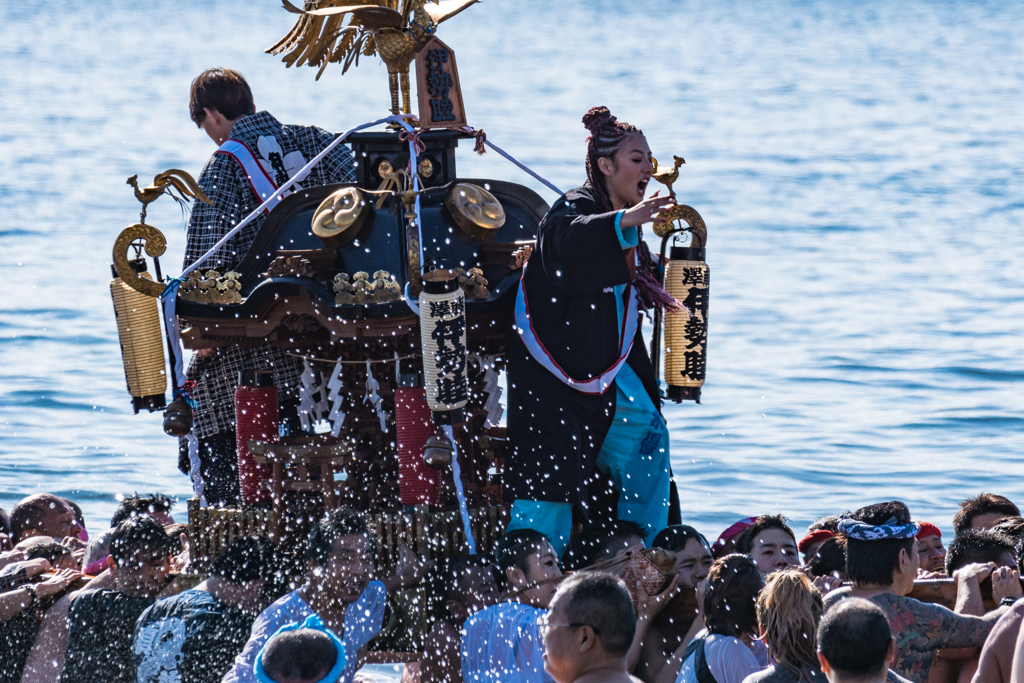 江ノ島　寒中神輿2020