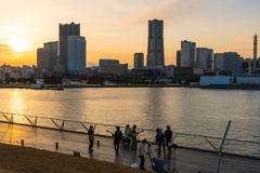 2021-02-13 大さん橋夕景