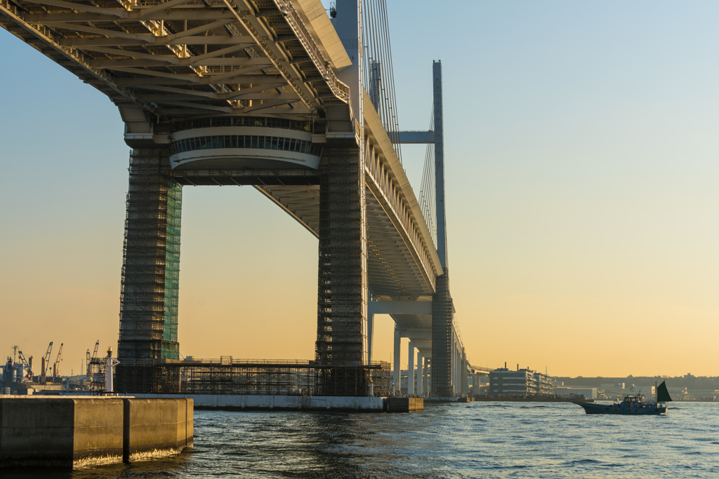 ベイブリッジ夕景