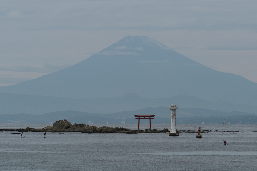 真名瀬からの富士山