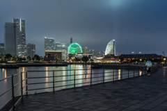 雨の日の横浜夜景