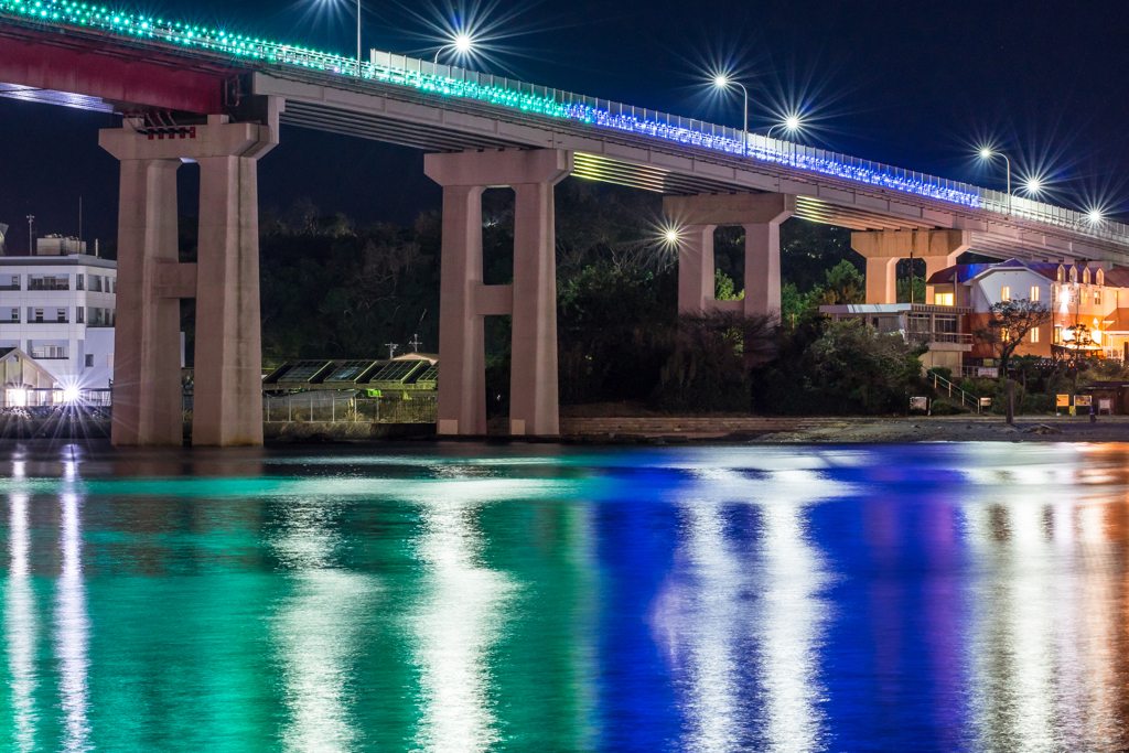城ヶ島大橋　ライトアップ