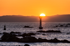裕次郎灯台の夕日