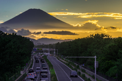 第一中学校歩道橋から