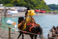笠懸　流し撮り