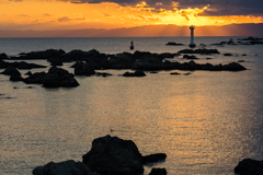 裕次郎灯台　夕景