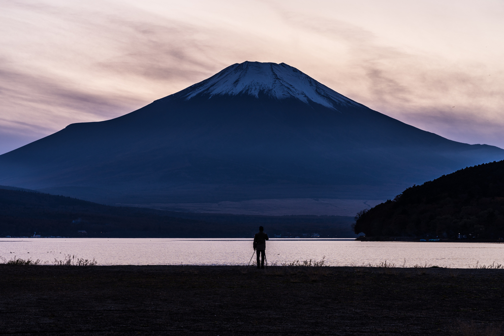 山中湖からの富士山