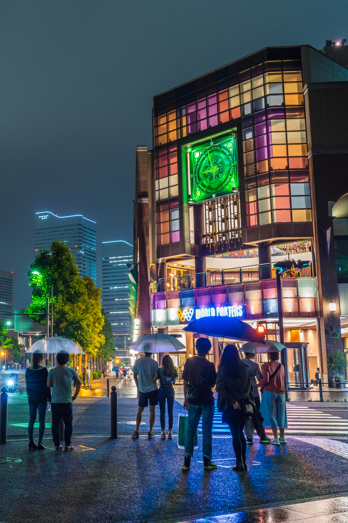 雨の日の横浜夜景