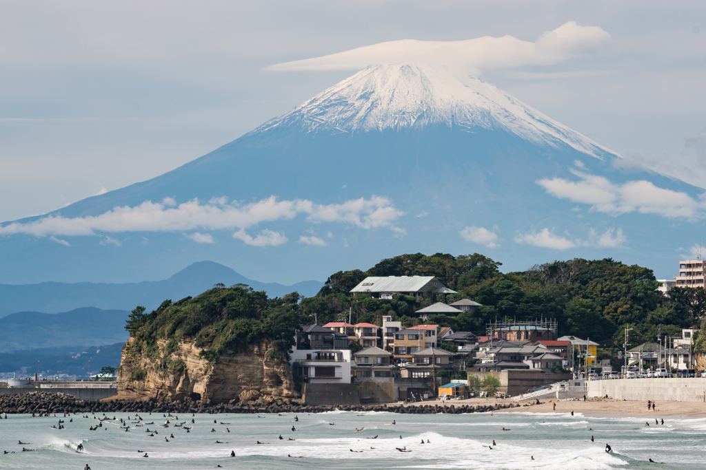 七里ガ浜の富士山