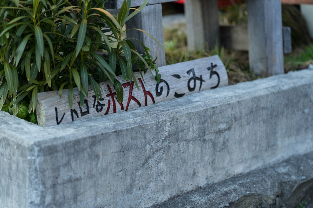 レトロなポストのこみち