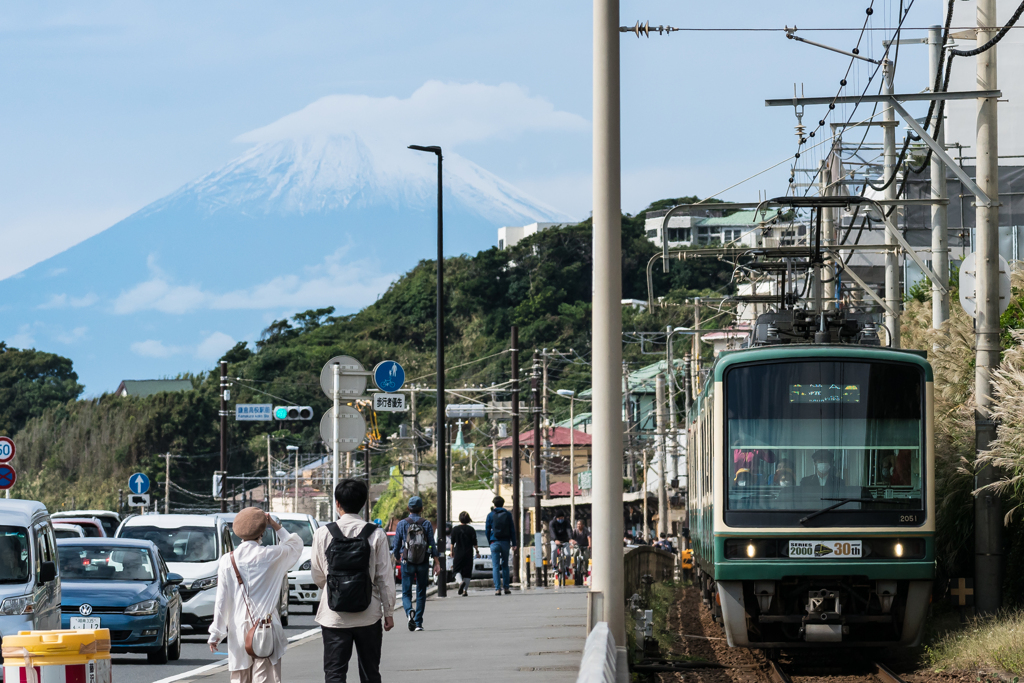 富士山と江ノ電