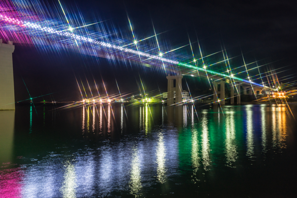 城ヶ島大橋　ライトアップ