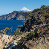 西伊豆　黄金崎から見た富士山